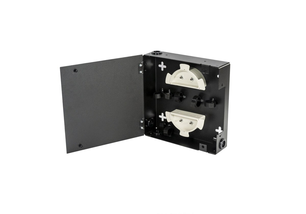 Extra Small, empty wall Mount with Solid Metal Door No Lock Holds 1 Plate 2